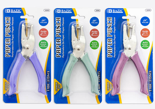 [3200] Premium Single Hole Paper Punch w/ Cushion Grip