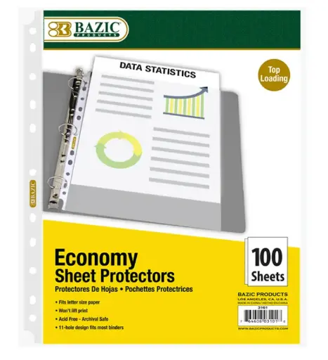 [3101] Economy Weight Top Loading Sheet Protectors (100/Pack)