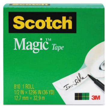 [MMM-8103/4] Magic Tape Refill, 3/4" x 1296", 1" Core, Invisible