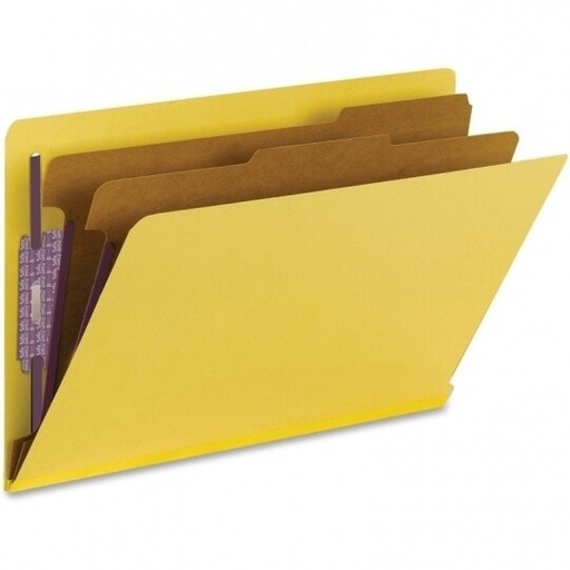 [ATL-12214] Partition Folder, Legal, Six-Sections (2 Pt.), Yellow, 15/box