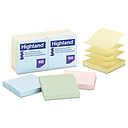 [MMM-6549PUA] Self-Stick Pop-Up Notes, 3 x 3, Assorted Pastel, 100-Sheet, 12/Pack