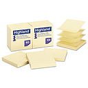 [MMM-6549PUY] Self-Stick Pop-Up Notes, 3 x 3, Yellow, 100-Sheet, 12/PK