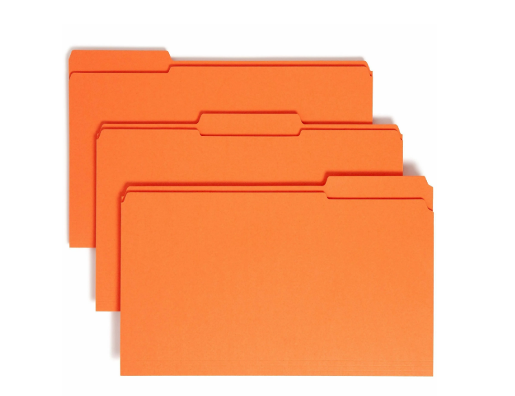 Atlas File Folder Legal Orange, Box/100
