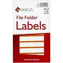 [MFF-L7] Orange File Folder Labels, 9/16 x 3-7/16 Inches, 248/Pk