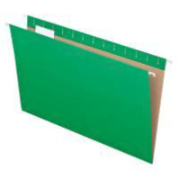 Hanging Folders, 1/5 Tab, Legal, Br. Green, 25/Box