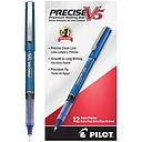 [PIL35335] Precise V5 Roller Ball Stick Pen, Precision Point, Blue Ink, .5mm (Extra Fine), Dozen