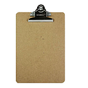 [1802] Memo Size Hardboard Clipboard w/Sturdy Spring Clip, Each