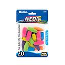 [2202] Neon Eraser Cap (20/Pack)