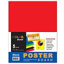 [529] Multi-color Poster Board, 11" x 14", 5/Pack