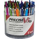 [PIL85006] Precise V5 Retractable, Extra Fine, Asst Inks 48pc Bc Tub (8506)