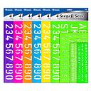 [302] Lettering Stencil Sets (4/Pack)