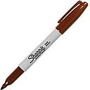 [SAN-30037] Sharpie Fine Point Permanent Marker, Brown, Dozen