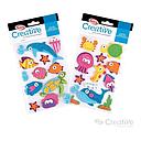 [C901076] Sticker de Goma Eva Mundo Marino Surtido 12 unidades