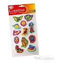 [C901046] Sticker de Goma Eva Dinosaurios 12 unidades