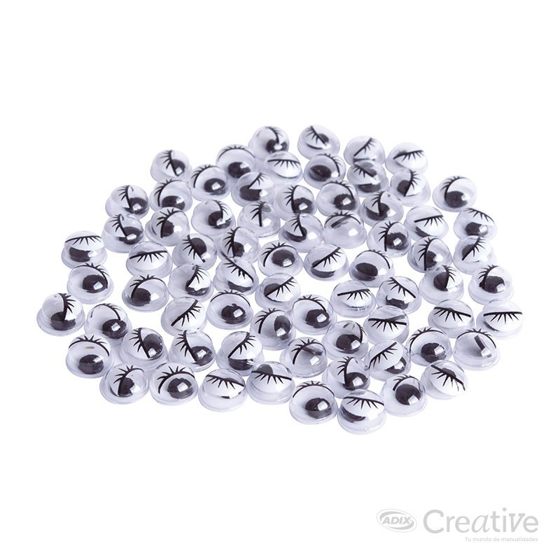 Ojos 5mm. Negros (75 unidades)