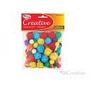 [C108001] Pompones con glitter (78 unidades)