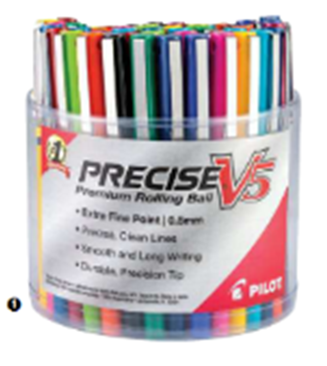 Precise V5 Rolling ball, Extra fine 0.5mm, 48/pc tub (8503)