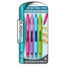 [BR04-FRMB04-48] Promarx Grippy Neon Fashion Pens 4ct