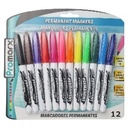 [PE12-APFB12-24] Promarx Permanent Markers Asst 12ct
