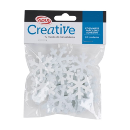 Creative Copos De Nieve Fieltro adhesivos pk/20pz.