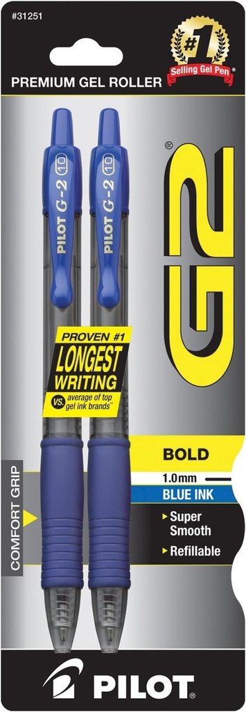 2 pack G2 Bold point BLU