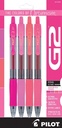 [PIL21209] G2 4 pack fine point PNK/ROP/BLP/SAL