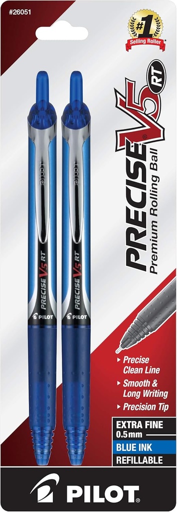 Precise V5 2 PACK • EXTRA FINE POINT BLU