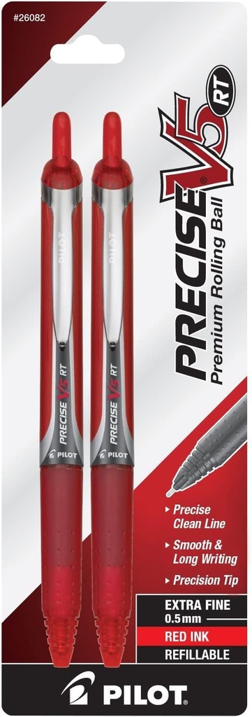 Precise V5 2 PACK • EXTRA FINE POINT RED