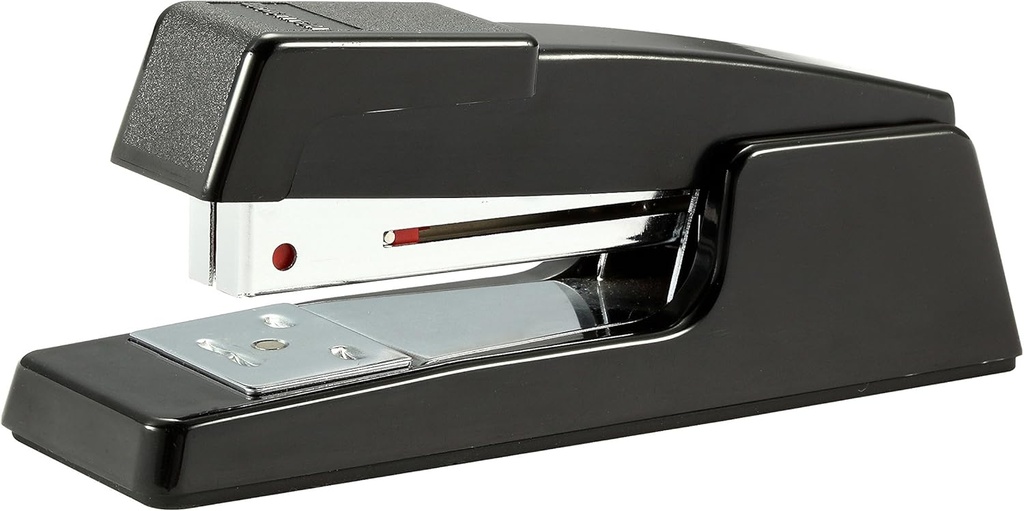 Anti-Jam Executive Half Strip Metal Stapler, 20-Sheet Capacity, Black