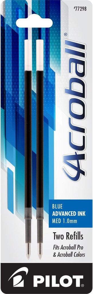 Acroball, Refill, Medium PK/2 Blu