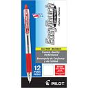 [PIL32222] EasyTouch Retractable Ball Point Pen, Red Ink, Medium 1mm, Dozen