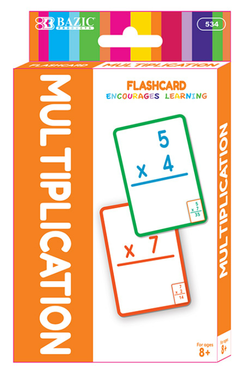 Multiplication Flash Cards (36/Pack)