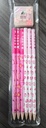 [S-Sakura] ADEL Sakura Blacklead Pencil, Rounded, 2B, Dipped, with Sakura eraser, 6 pk