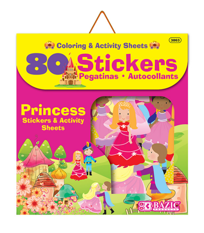 Princess Series Assorted Sticker (80/Bag)