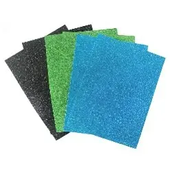 6 ct EVA Glitter Foam Sheets, Asst. Colors: Blue, Black & Green Size: 6" x 8"