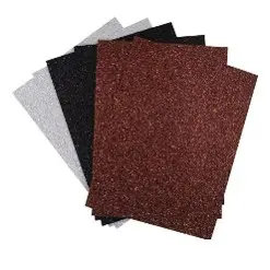 6 ct EVA Glitter Foam Sheets, Asst. Colors: Black, Silver & Brown Size: 6" x 8"
