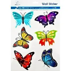 3D Fancy Stickers Butterfly, Size: 11.5" x 11"