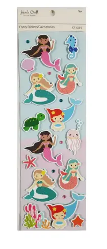 3D sticker mermaid