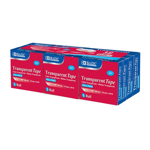 [907] Transparent Tape Refill, 3/4" x 1296", Each