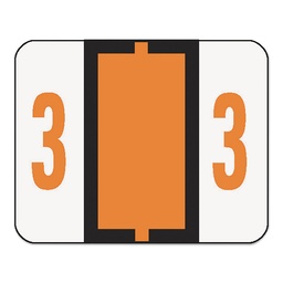 [ESS-18003] End Tab Labels, Number 3, 500/Roll