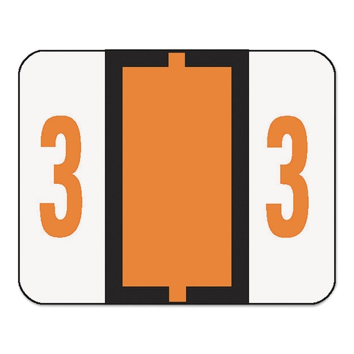 [ESS-18003] End Tab Labels, Number 3, 500/Roll