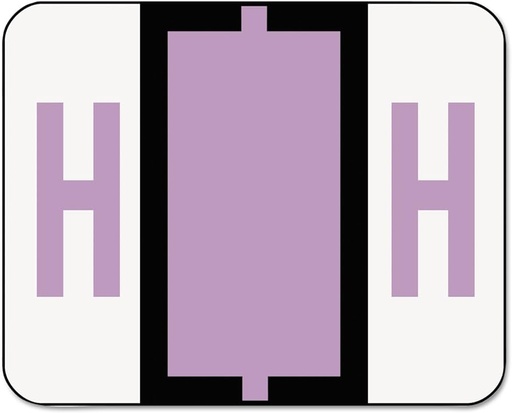 [ESS-18608] End Tab Labels, Letter H, 500/Roll