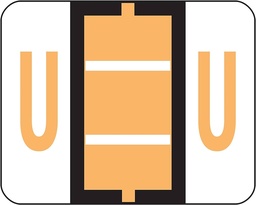 [ESS-18621] End Tab Labels, Letter U, 500/Roll
