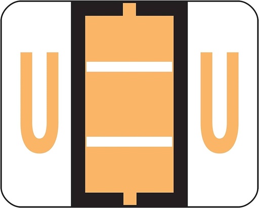 [ESS-18621] End Tab Labels, Letter U, 500/Roll
