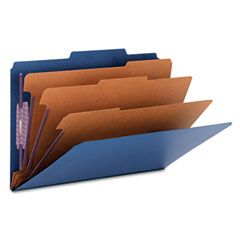 [SMD-19096] 3" Expansion Classification Folder, 2/5 Cut, Legal, 8-Section, Dark Blue, 10/Box