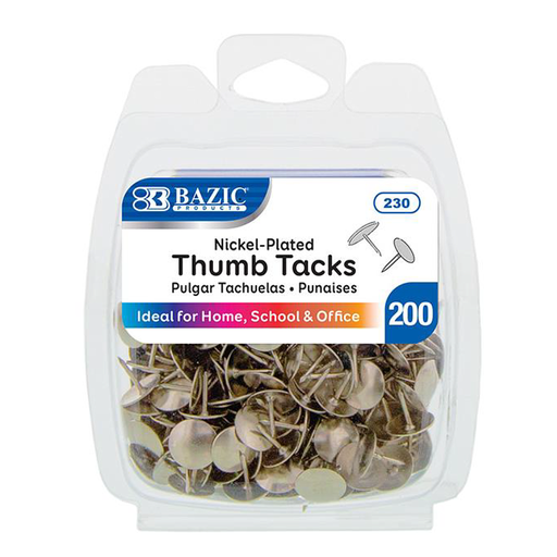 [230] Nickel Silver ThumbTack, 200/Pk
