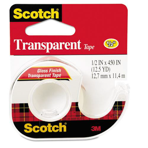 [MMM-144] Transparent Tape in Dispenser 144, 1/2" x 450" (70007080909)