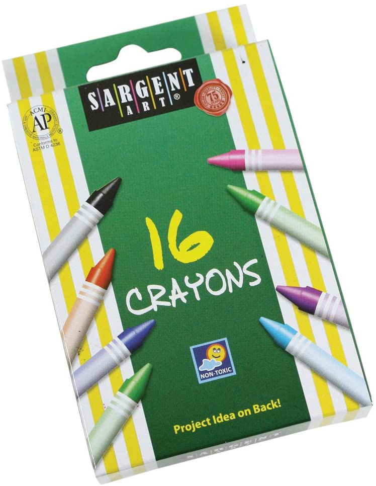 [55-0916] Crayons Colores Surtidos, 16/Pk
