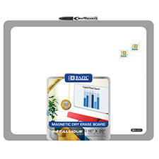[6051] 16" x 20" Aluminum Framed Magnetic Dry Erase Board