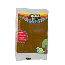 [3333] 1 lb Brown Modeling Clay